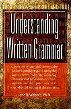 Understanding Written Grammar