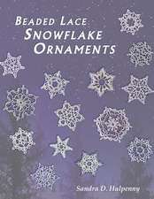 Beaded Lace Snowflake Ornaments