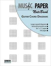 Music Paper Notebook - Guitar Chord Diagrams