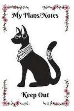 Egyptian Cat Bastet Planner/Notebook With Pink Frame