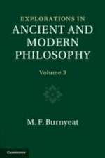 Explorations in Ancient and Modern Philosophy: Volume 3