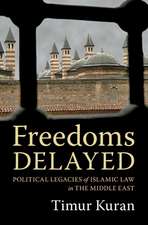 Freedoms Delayed: Political Legacies of Islamic Law in the Middle East