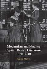 Modernism and Finance Capital