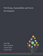 Grin, J: Well-being, Sustainability and Social Development