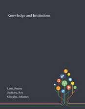 Lenz, R: Knowledge and Institutions