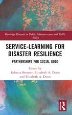 Service-Learning for Disaster Resilience: Partnerships for Social Good