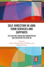 Self-Direction in Long Term Services and Supports