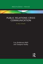 Public Relations Crisis Communication