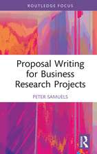 Proposal Writing for Business Research Projects