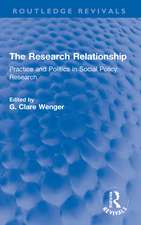 The Research Relationship: Practice and Politics in Social Policy Research