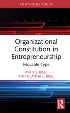 Organizational Constitution in Entrepreneurship: Movable Type