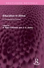 Education in Africa: A Comparative Survey