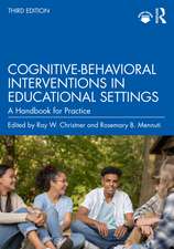 Cognitive-Behavioral Interventions in Educational Settings: A Handbook for Practice