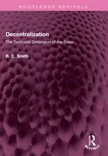 Decentralization: The Territorial Dimension of the State