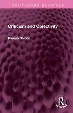 Criticism and Objectivity