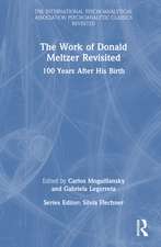 The Work of Donald Meltzer Revisited: 100 Years After His Birth