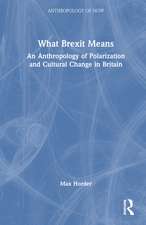 What Brexit Means: An Anthropology of Polarization and Cultural Change in Britain