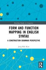 Form and Function Mapping in English Syntax