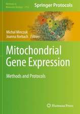 Mitochondrial Gene Expression: Methods and Protocols