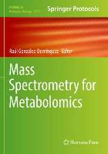 Mass Spectrometry for Metabolomics