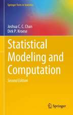 Statistical Modeling and Computation