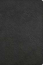 CSB Giant Print Reference Bible, Black Genuine Leather, Indexed