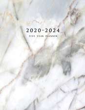 2020-2024 Five Year Planner: Large 60-Month Schedule Organizer with Marble Cover (Volume 3)