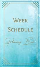 Week Schedule Planning Book - Goals, Appointments - Color Interior - Pastel Pink Orange