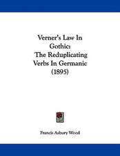 Verner's Law In Gothic