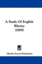 A Study Of English Rhyme (1909)