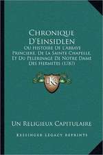 Chronique D'Einsidlen