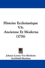 Histoire Ecclesiastique V5