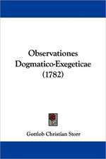 Observationes Dogmatico-Exegeticae (1782)