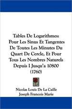 Tables De Logarithmes