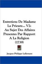 Entretiens De Madame La Prieure... V2