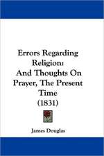 Errors Regarding Religion