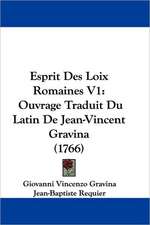 Esprit Des Loix Romaines V1