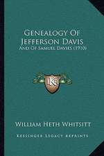 Genealogy Of Jefferson Davis