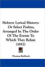 Hebrew Lyrical History