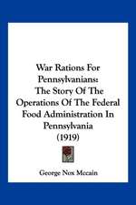 War Rations For Pennsylvanians