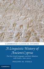 A Linguistic History of Ancient Cyprus: The Non-Greek Languages, and their Relations with Greek, c.1600–300 BC