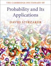 The Cambridge Dictionary of Probability and its Applications