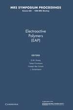 Electroactive Polymers (EAP): Volume 600