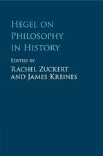 Hegel on Philosophy in History