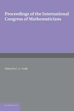 Proceedings of the International Congress of Mathematicians: 14–21 August 1958