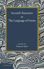 Second Characters or the Language of Forms