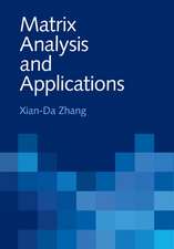 Matrix Analysis and Applications