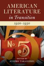 American Literature in Transition, 1920–1930