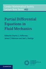 Partial Differential Equations in Fluid Mechanics