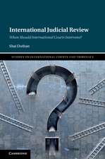 International Judicial Review: When Should International Courts Intervene?